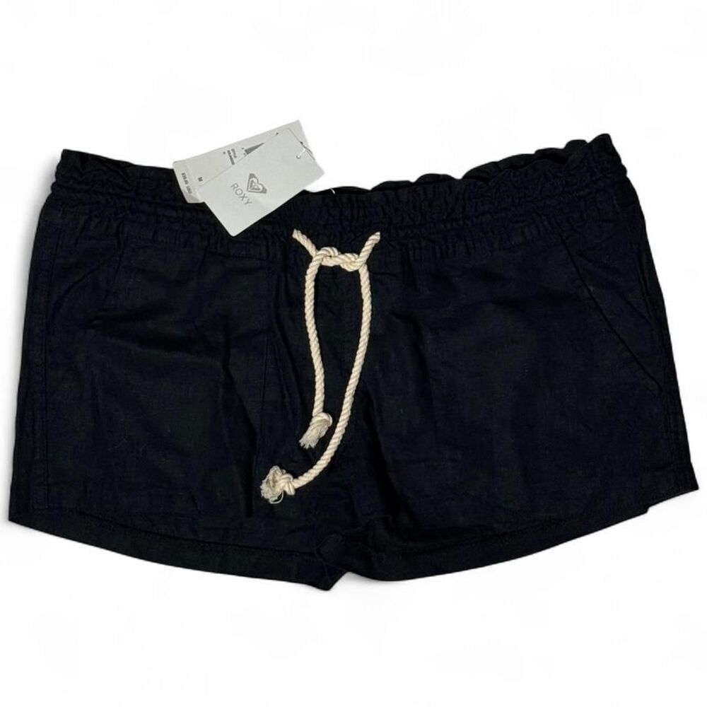 Roxy Brand New Low Rise Boardrider Linen Blend Shorts Women’s Medium